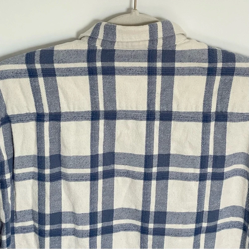 Madewell flannel classic ex-boyfriend plaid button down shirt 54170 - Picture 8 of 14